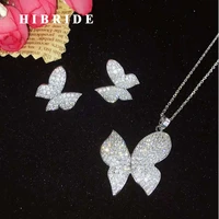 hibride 2018 new flower design girl jewelry set women party jewelry small link pendientes perla fashion jewelry n 644
