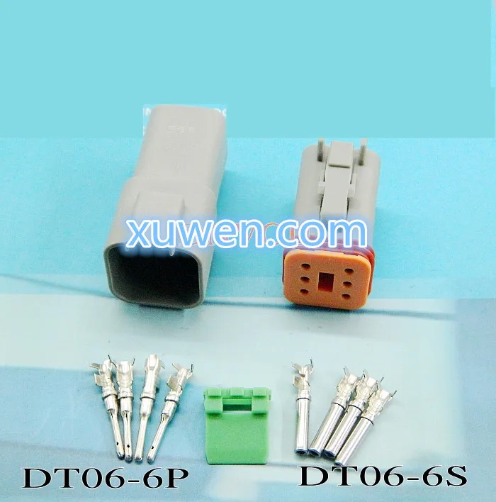 5 компл. Комплект 6 Pin Водонепроницаемый Электрический Провод Разъем Немецкий
