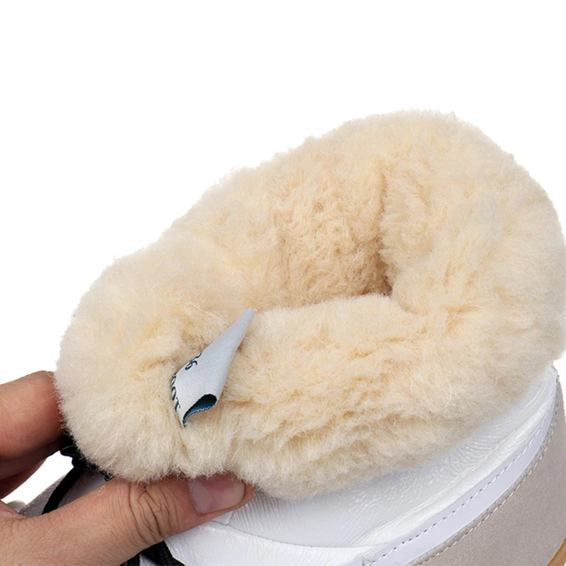 Женские ботильоны теплые зимние ботинки в русском стиле обувь на платформе с