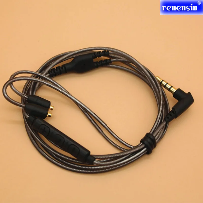 MMCX аудио кабели из алюминиевой фольги для Shure SE215 SE425 SE535 SE846 UE900 порт наушников