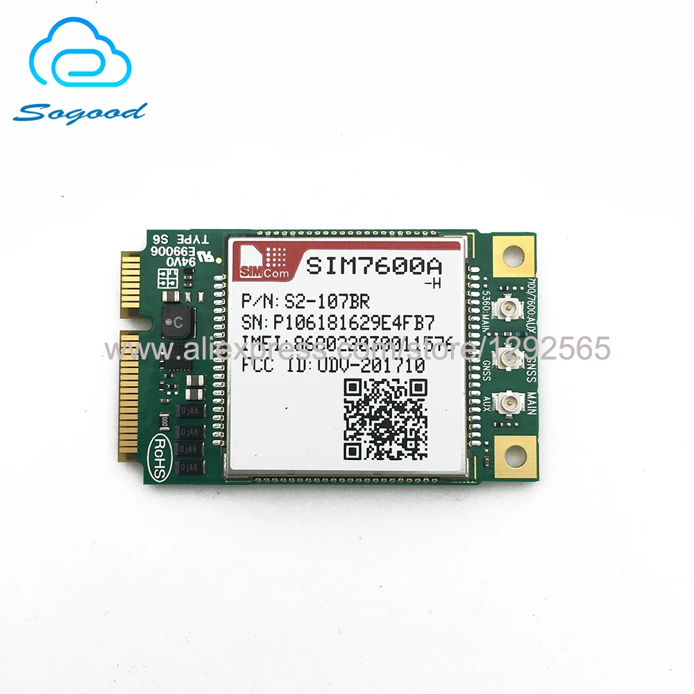 2 шт. SIM7600A H SIMCOM Mini Pcie LTE Cat4 модуль Mpcie 100% новый и оригинальный без подделки
