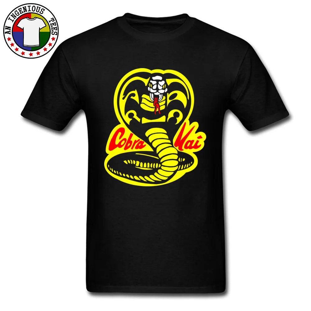 

Thai Venomous Snake Cobra Kai T Shirt Pure Cotton Crewneck Casual Tops & Tees Funny T-Shirt Cotton Fabric Fashion Garment