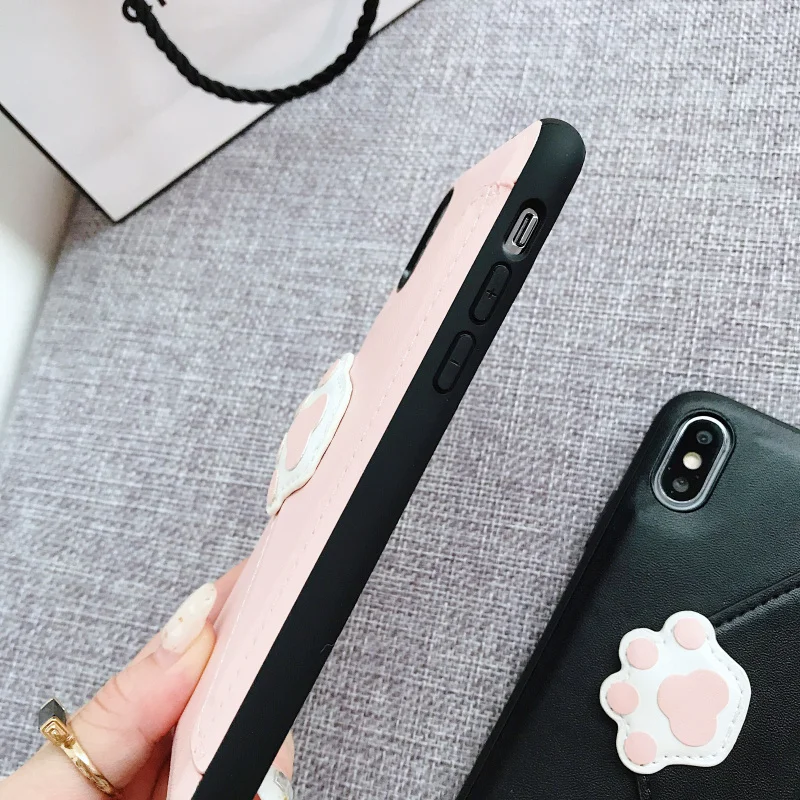 Роскошный модный Чехол бумажник для хранения iPhone SE 8 7 Plus XR XS MAX чехлы из