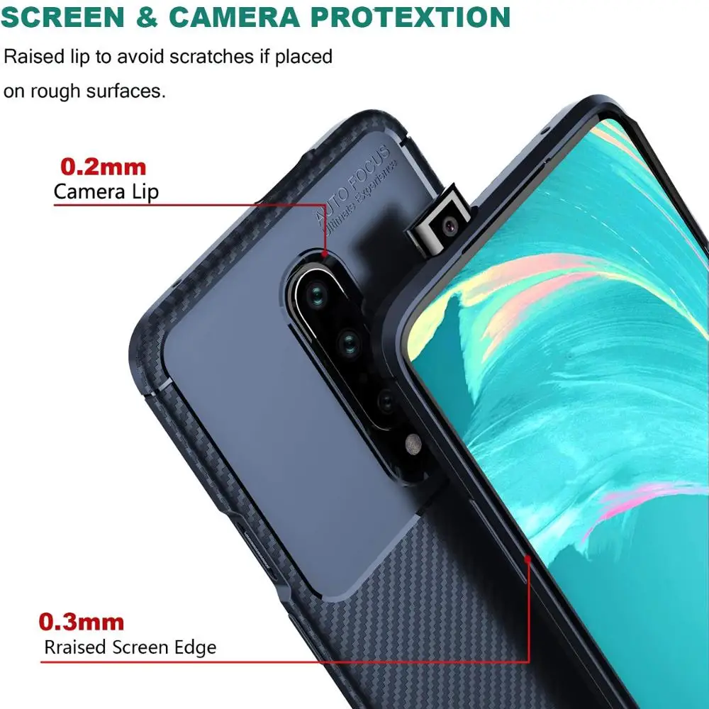 Чехол для OnePlus 7 Pro мягкий силиконовый чехол с защитой от царапин противоударный