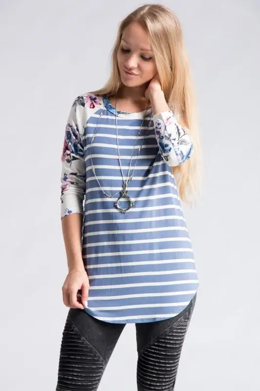 Женская футболка в полоску забавная стиле Харадзюку С рисунком уличная одежда 3