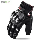 Защитные перчатки WOSAWE, из нержавеющей стали, для горного велосипеда, сенсорных экранов, противоскользящие