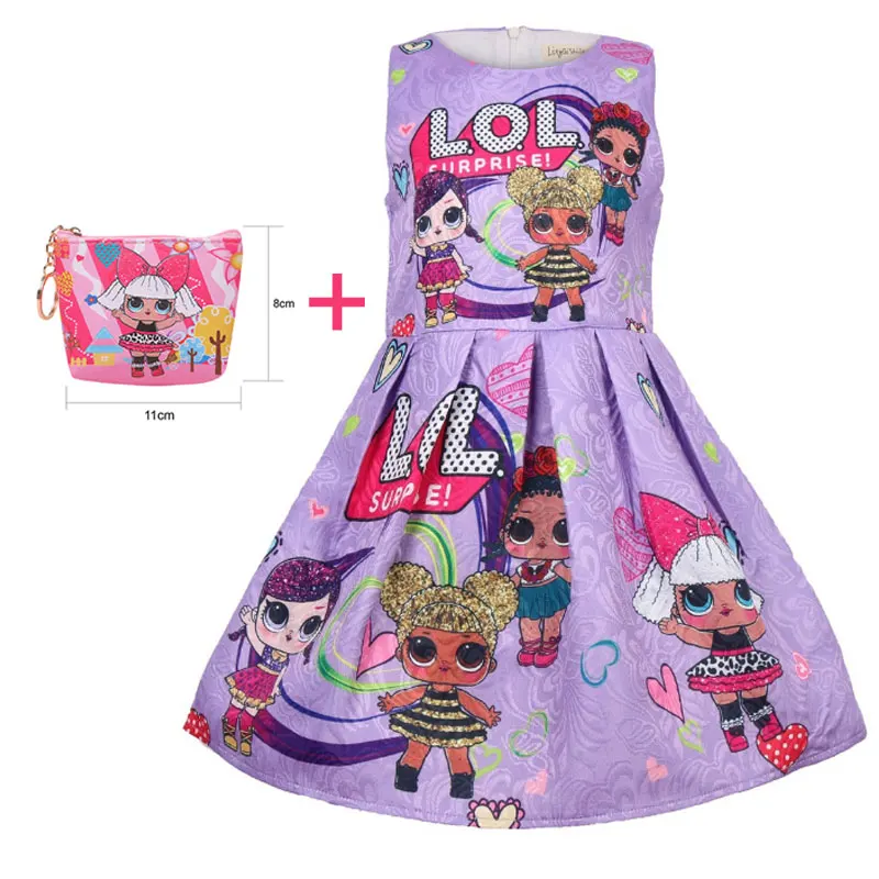 New surprise girl dress baby sleeveless + bag two-piece role show | Тематическая одежда и униформа