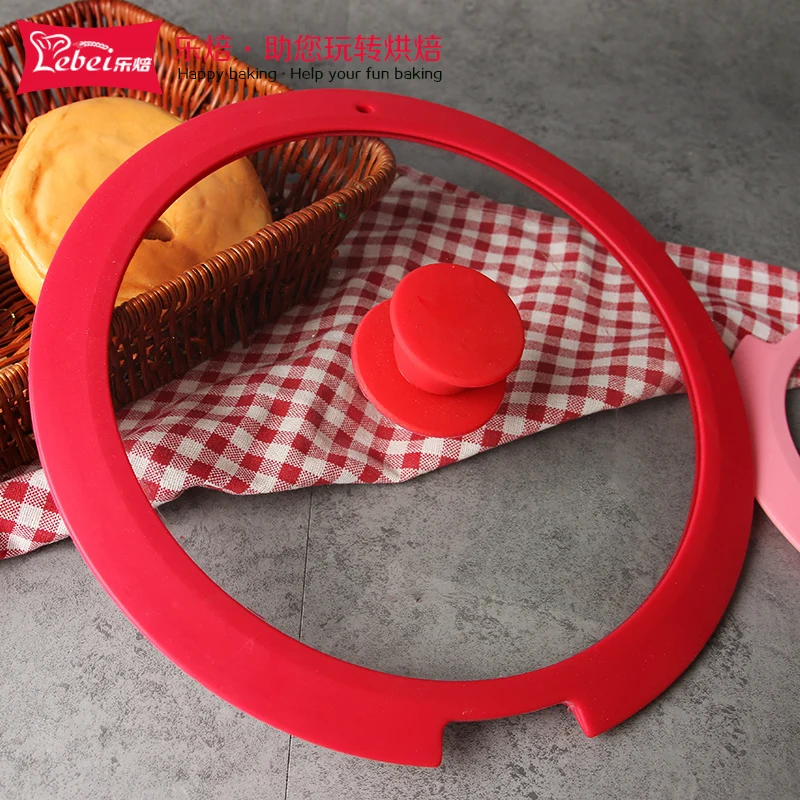 Multi-purpose silica gel toughened glass soup pot lid visual sealing fried pan cover splash oil high temperature anti falling | Дом и сад