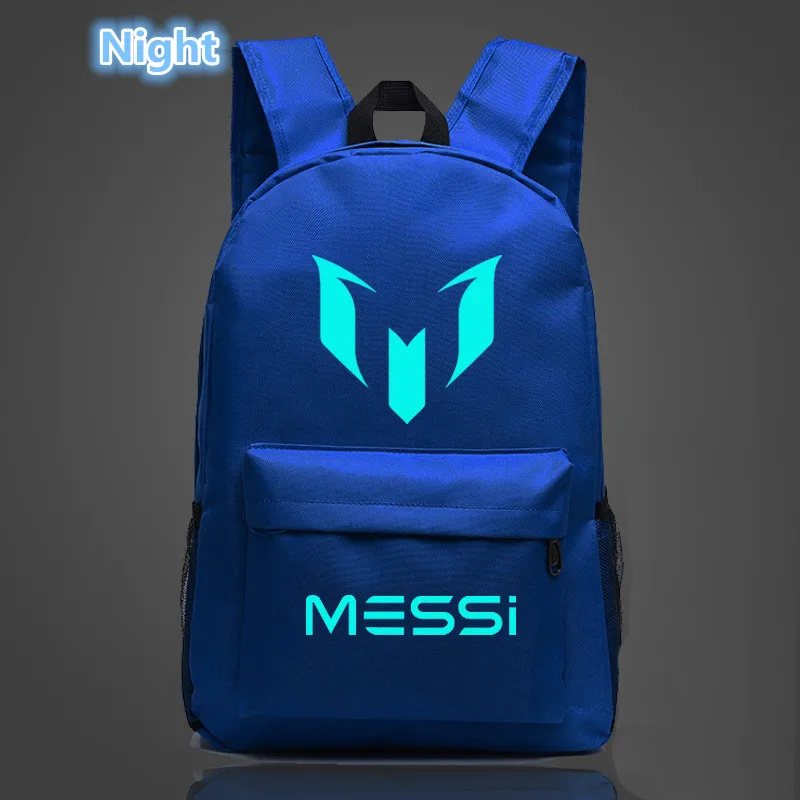 Рюкзаки для подростков школьные ранцы с логотипом Месси мужчин и мальчиков
