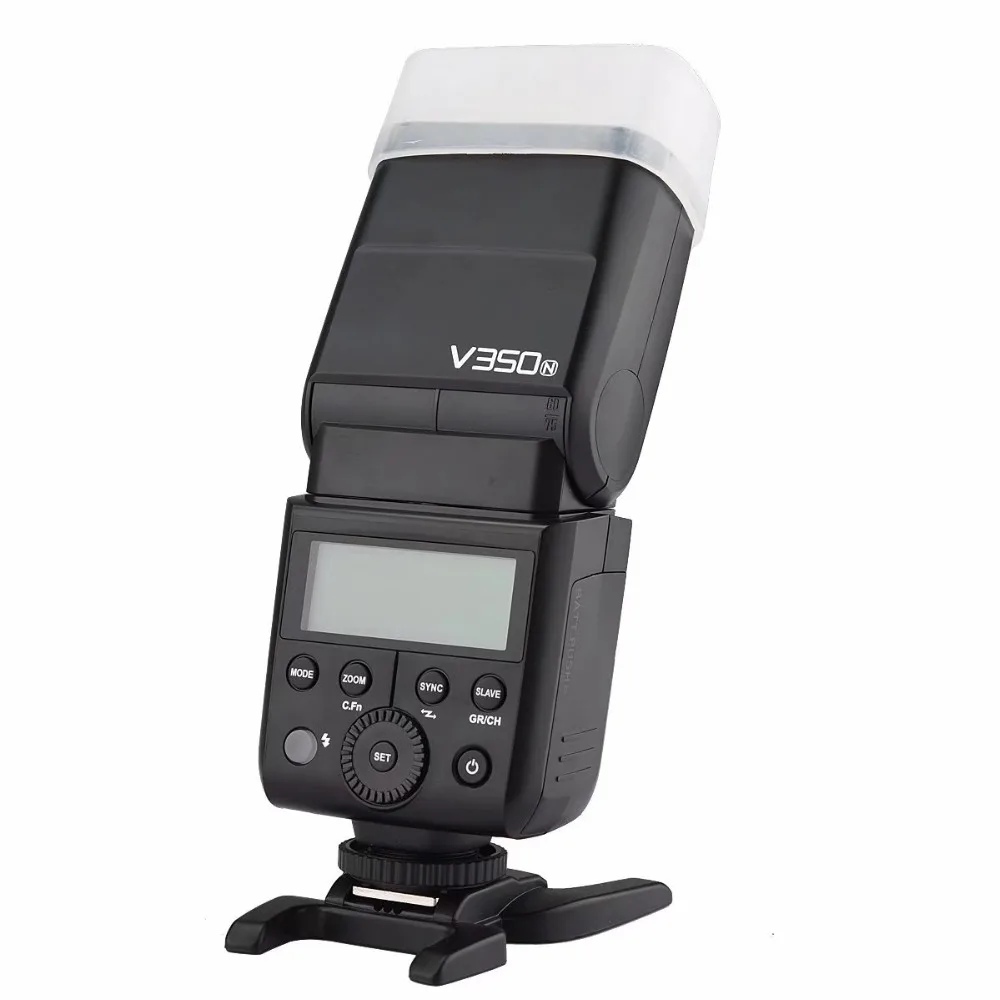 Вспышка для камеры Godox Mini Li Ion TTL V350N HSS 1/8000s GN36 0 1 s ~ 7 перерабатываемая Nikon