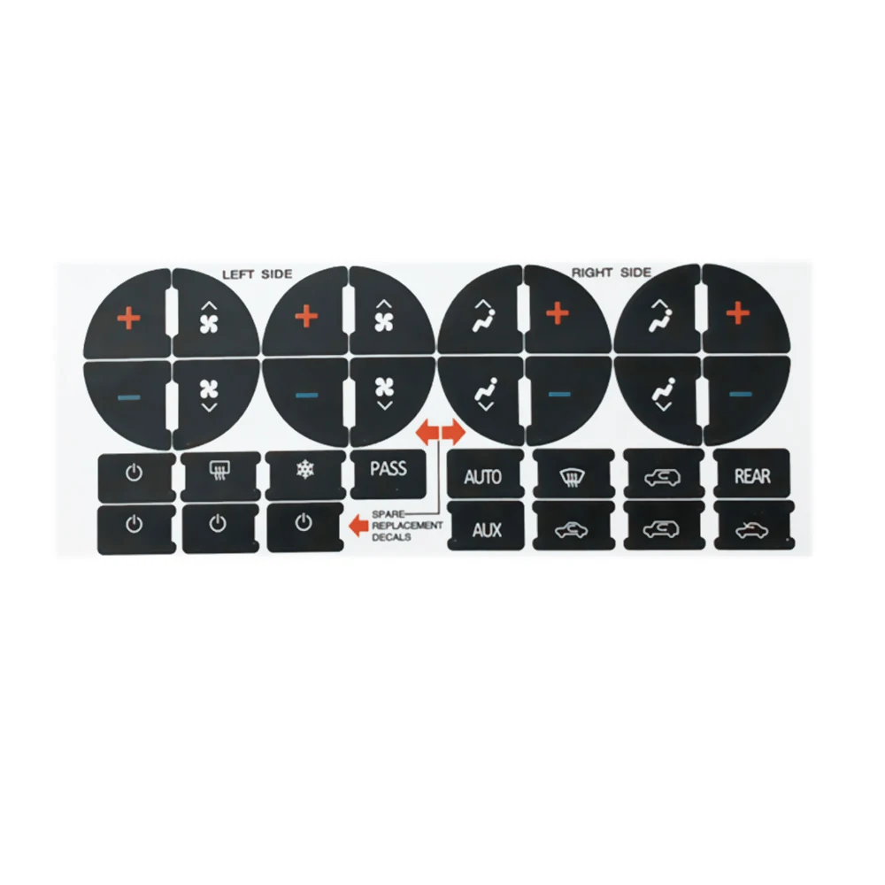 AC Car Button Repair Decals Stickers Steering Air Condition Sticker for Audi Universal Kit Styling Replacement Vehicle | Автомобили и