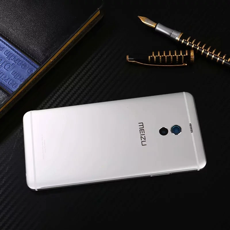 Корпус M6Note для Meizu M6 Note, задняя крышка на батарейке, металлические запасные части+ кнопки, объектив камеры