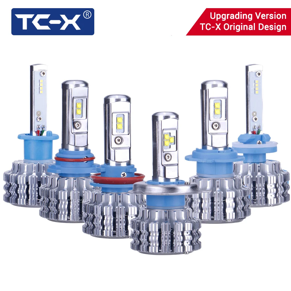 

TC-X LED Car Lights H4 Long/Near DIstance H7 Dipped Beam H11 ptf Light 9006/HB4 H1 High Beam Car Headlight auto Lamp Replacement