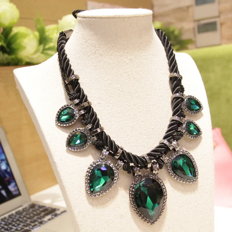 Moonso 2017 Роскошные модные короткие ожерелья и подвески цепочка для женщин плетеная