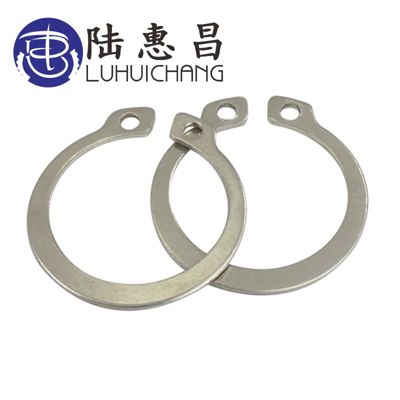 LUHUICHANG Gourd c-тип шайба M19-M55 304 нержавеющая сталь c-типа эластичное кольцо внешний стопорный станок