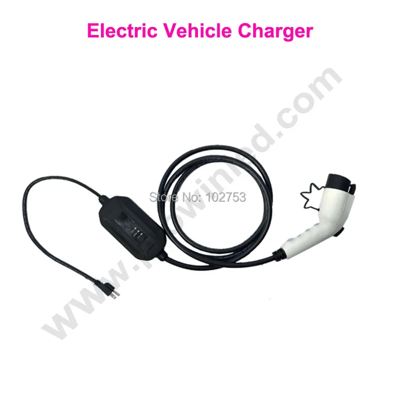 Бесплатная доставка J1772 EVSE 16A Nissan Leaf TYPE 1 EV зарядное устройство schuko EU plug mode 2