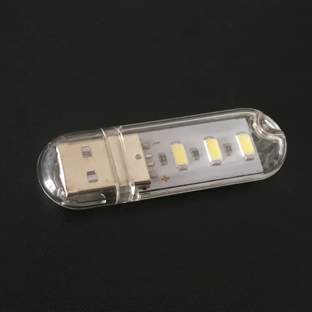 Мини Портативный USB 3 светодиодный светильник 5 в 1,2 Вт супер яркий книжный светильник лампа для чтения для внешнего аккумулятора ПК ноутбука офиса студенческой библиотеки