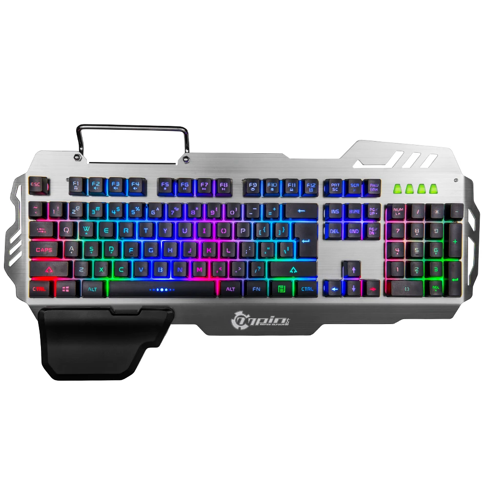 USB Проводная игровая клавиатура Эргономичная подставка для запястья RGB со