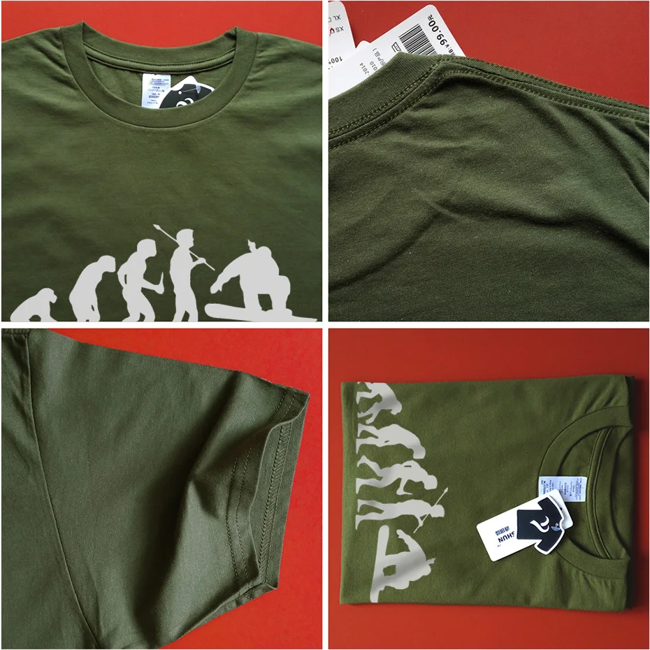 Модная футболка для сноубординга Evolution летняя новая 16 видов цветов Мужская с