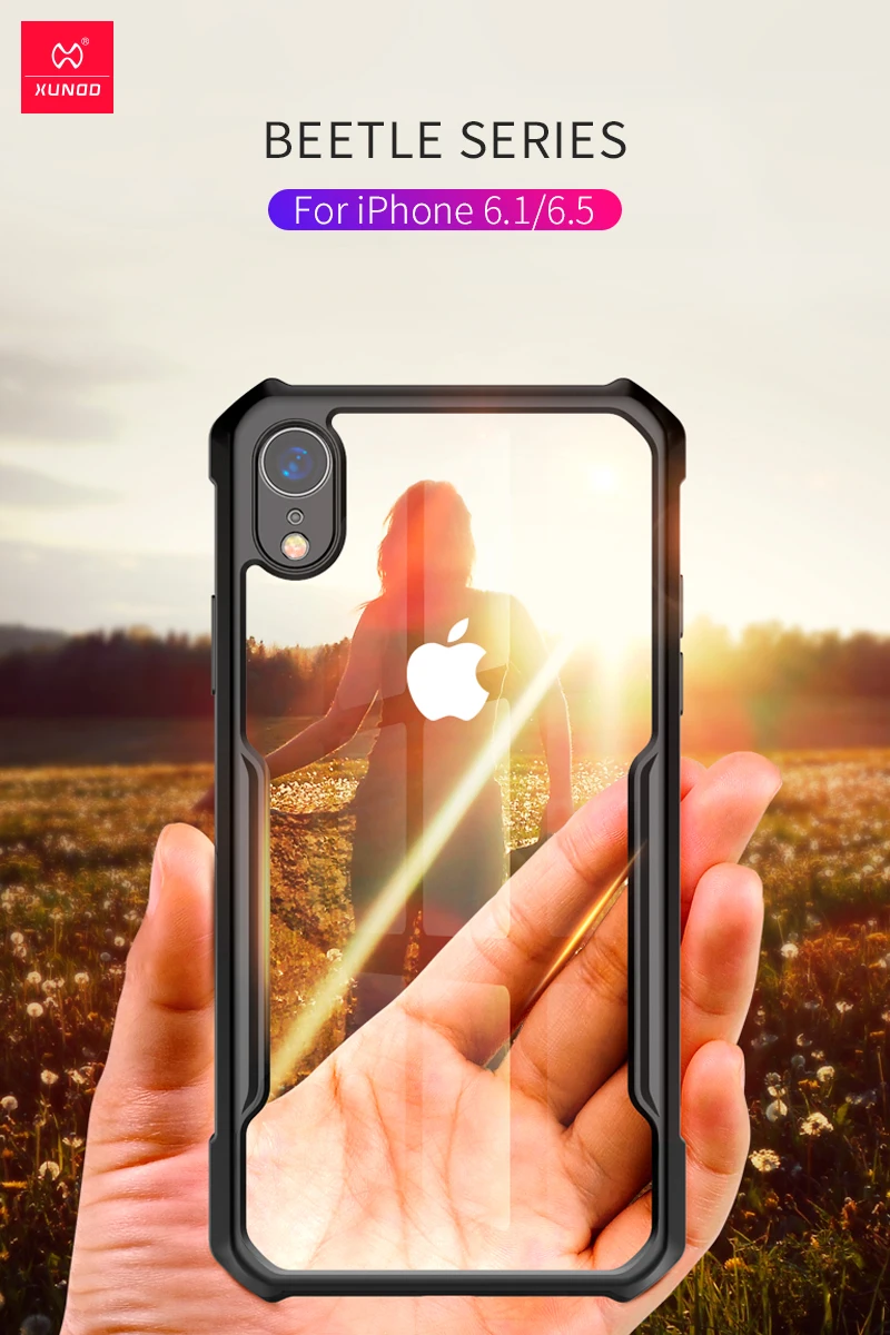 XUNDD Премиум чехол для телефона для iPhone X XS Max XR 5,8/6,1/6,5 с ремешком подушка безопасности для бизнеса защитный бампер с кольцом-держателем жук