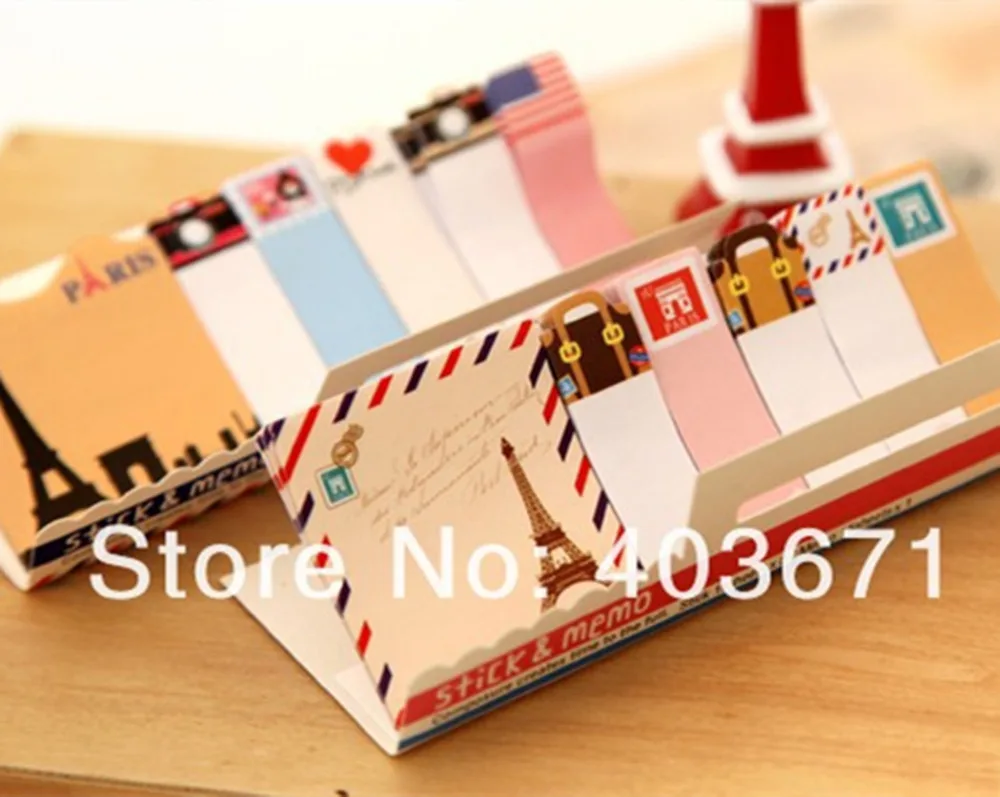 Милый липкий блокнот в стиле Великобритания и кукла маркер для записей|sticky
