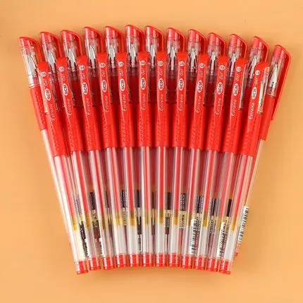30Pcs Red Ink 30 шт./партия SCM Корея креативные канцелярские ручки на водной основе гелевые ручки школьные принадлежности компании - Цвет: 30Pcs Red Ink