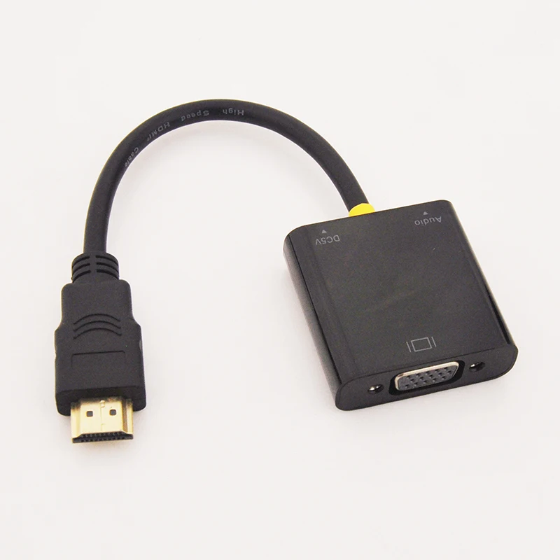 New 1080P HDMI Male to VGA Female Cables Converter Adapter With 3.5mm TV AV HDTV Audio USB Cable for PC | Компьютеры и офис