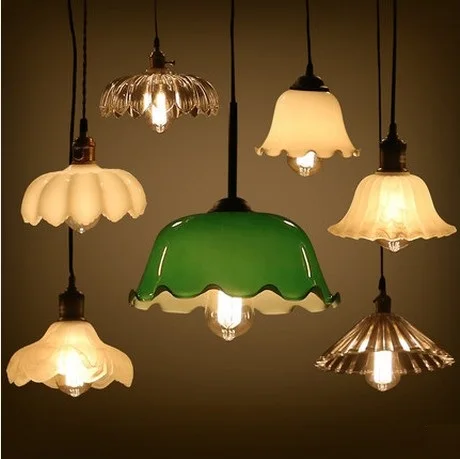 

Loft Style Edison Glass Droplight Industrial Vintage LED Pendant Light Fixtures For Dining Room Hanging Lamp Lustres De Sala