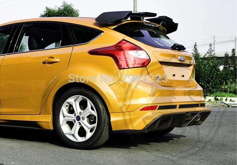 Задний спойлер для хэтчбека Ford Focus 2012 2018 Неокрашенный задний из АБС пластика
