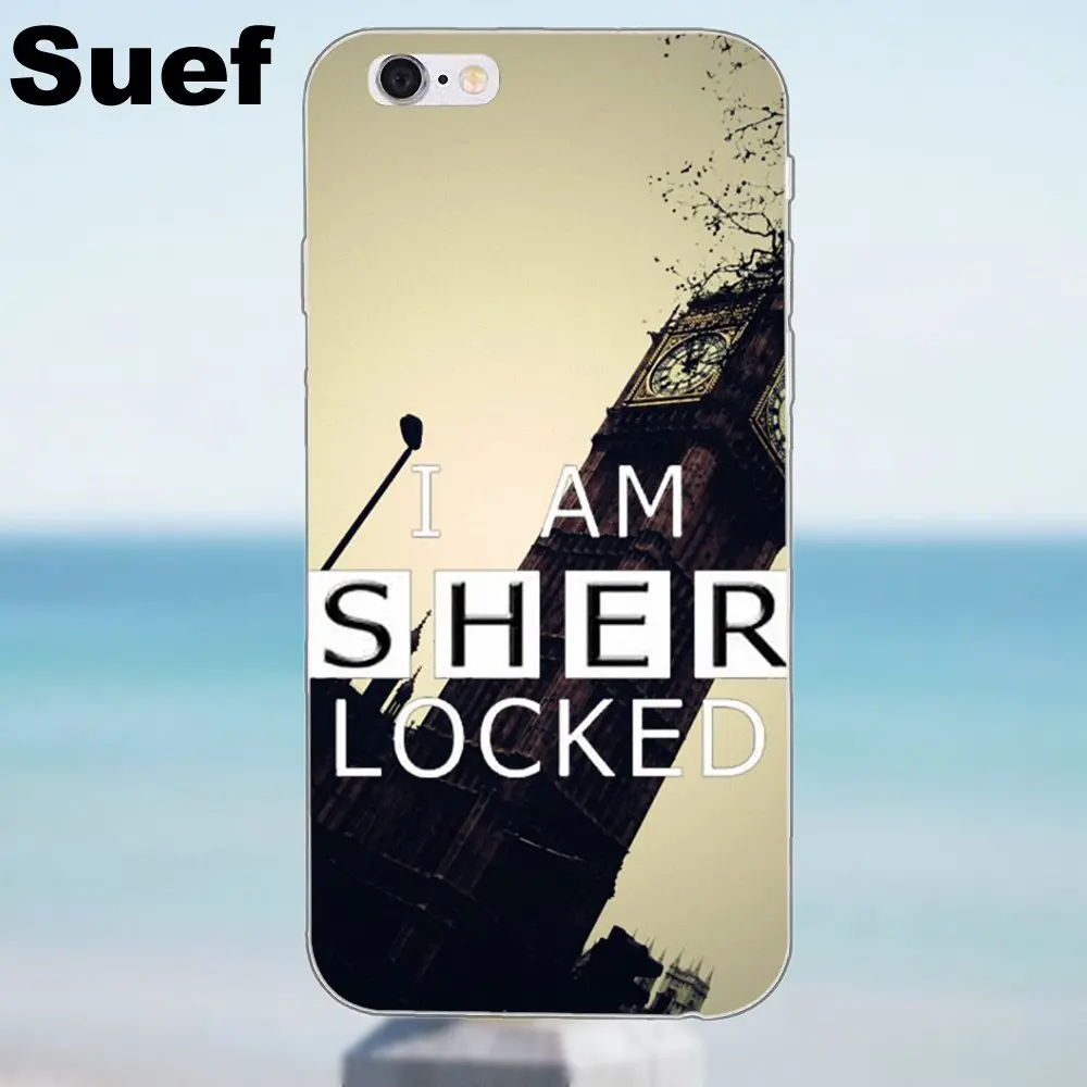Suef для iPhone X 4 4S 5 5S 5C SE 6 6S 7 8 Plus Galaxy A3 A5 J1 J3 J5 J7 2016 2017 мягкие чехлы из ТПУ I Am Sherlocked обои |