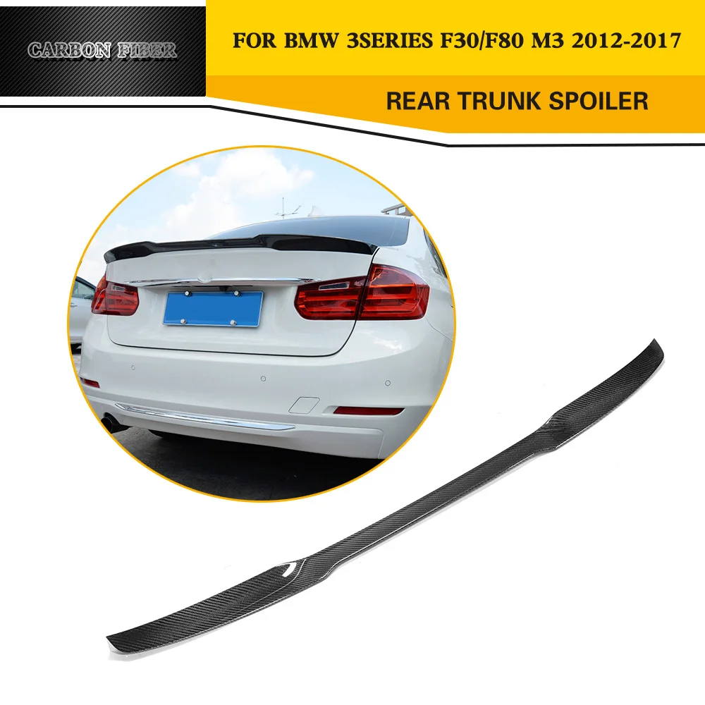 Углеродное волокно гоночный задний спойлер крыло губы подходит для 3 серии BMW 320i