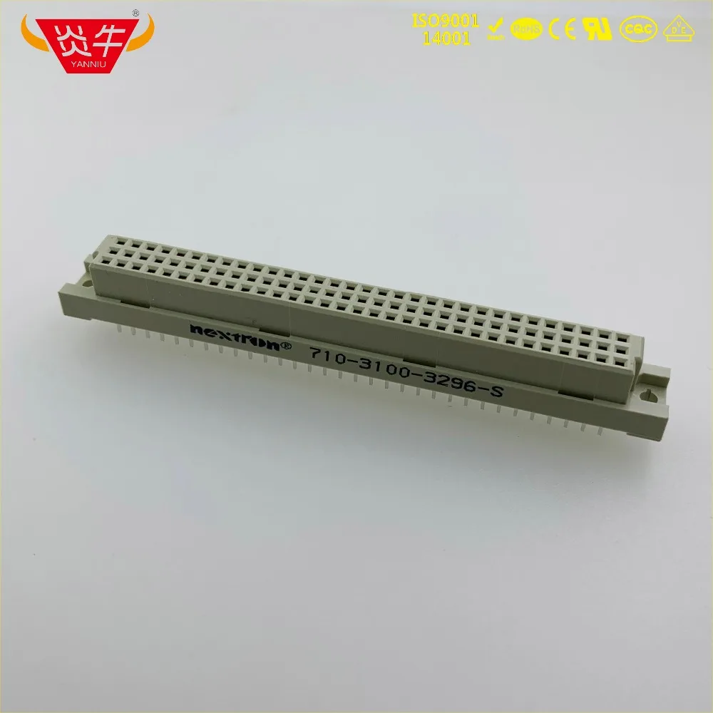 396 DIN41612 DIN разъем 710-3100-3296-S 3*32P 96PIN женские прямые булавки европейская розетка 9001-12961COOA NEXTRON OUPIN