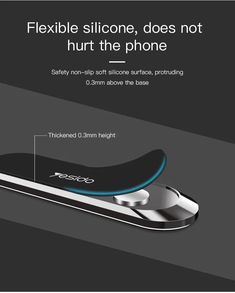 Yesido C55 мини полоса форма Магнитная автомобильная подставка для телефона для iPhone samsung Xiaomi настенный металлический магнит gps автомобильное крепление приборной панели