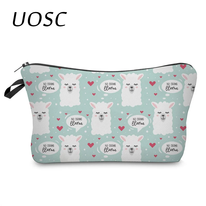 UOSC, косметичка для путешествий, животное, фламинго, косметички для девушек, функциональный чехол для макияжа, косметичка