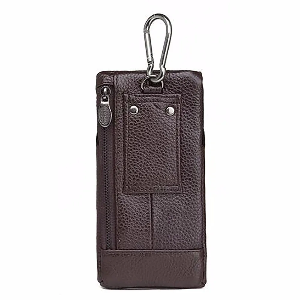 100% крюк из натуральной коровьей кожи пояс поясная сумка Повседневное петли