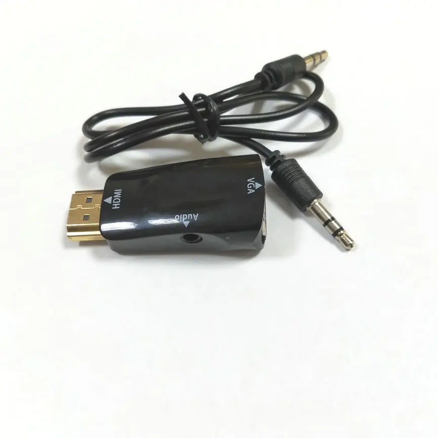 5 шт. аудиокабель HDMI совместимый с VGA штекер гнездо HD 1080P для ПК ноутбука ТВ