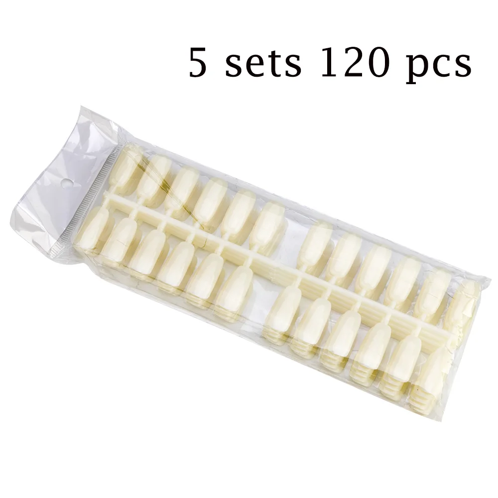 120 pcs false nails Nail Storage Box Fake Nail Tips Color Display Holder Nail Decoration Storage Box for Nail Art Decoration Container Display - Цвет: 120 pcs false nails