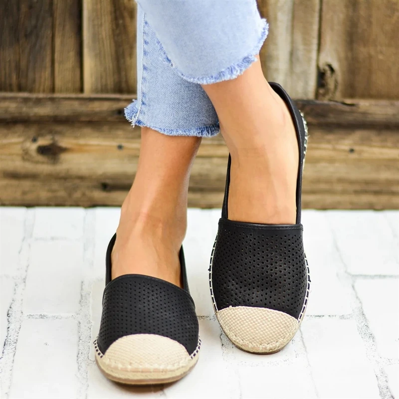 2020 Women Casual Flat Shoes Retro Slip on Loafers Female Burr -slip Shallow Flats Solid Color Footwear Ladies | Обувь