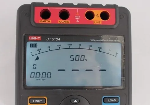 UNI T UT513A цифровой измеритель заземления тестер сопротивления изоляции 5000V 1000MOhm USB