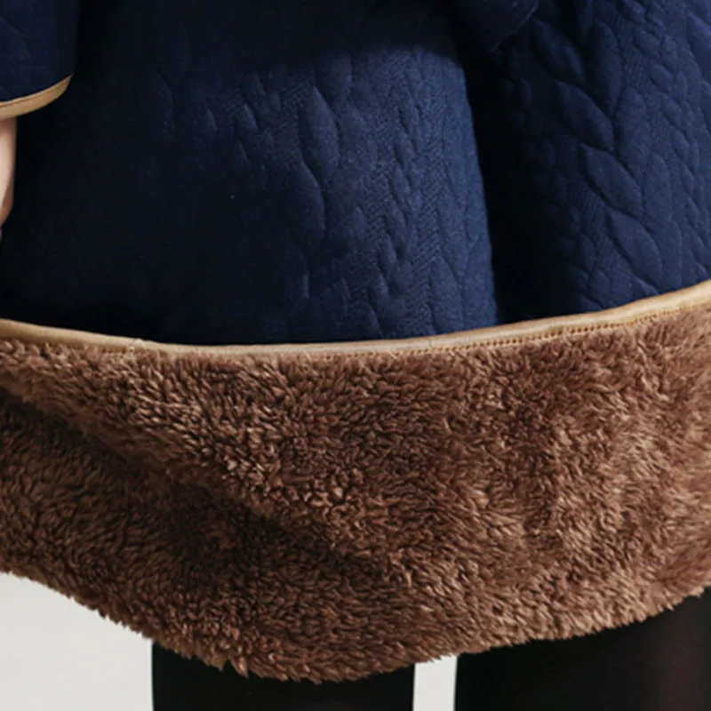 

Large Size Clothes Women Autumn Winter Vintage Dress 2019 New Solid Color Turtleneck Plus Velvet Thicken Loose Femme Dress LQ205