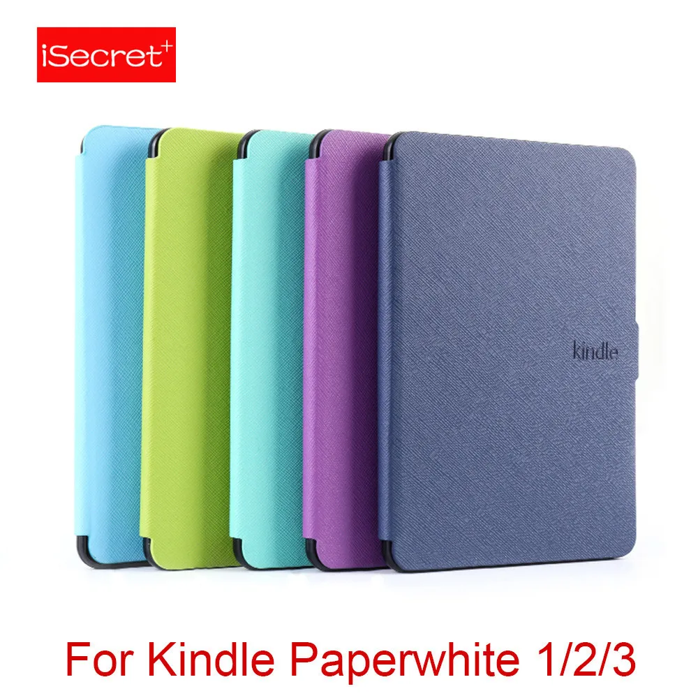 Чехол iSecret 1X Kindle Paperwhite123 из искусственной кожи многоцветный чехол Foux кожаный для