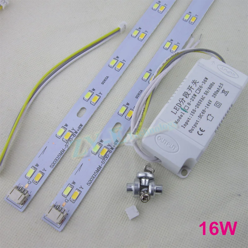 3 комплекта 52 см светодиодные потолочные светильники pcb печатная плата SMD 5730