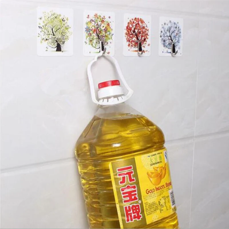 Крючок вешалка Basupply 4 шт./лот без гвоздей настенный крючок для дверей одежды
