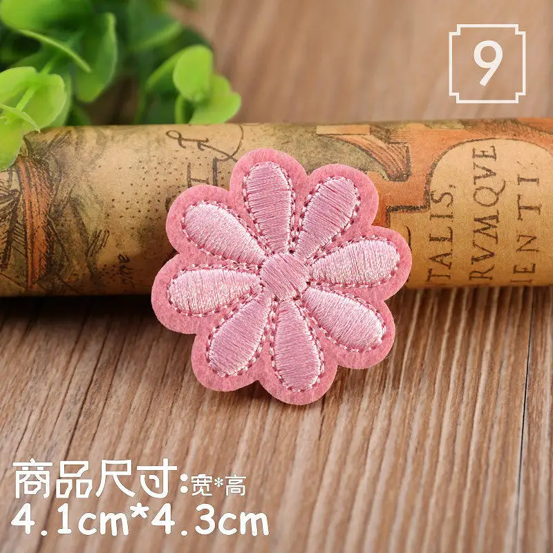 10 шт. мини вышитые нашивки подсолнуха пришить утюжок на одежду воротник ремонт