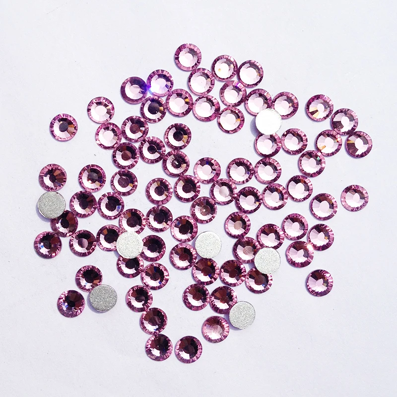 

More Shiny Crystal Rhinestone ss3 to 30ss Light Amethyst Flatback Strass Non Hotfix Nail Art Rhinestones