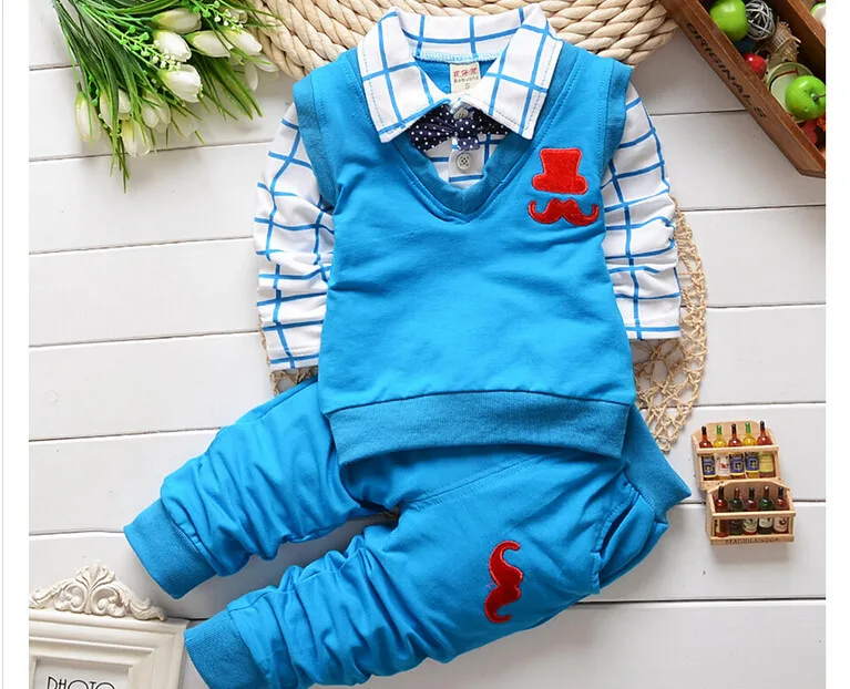 NYSRFZ весенне-осенняя Рождественская одежда для маленьких мальчиков комплекты