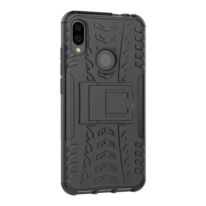 

For Xiaomi Redmi 7 S2 Y2 Y3 6A 5A 4A 4X Note 7 6 Pro Case Hard Plastic Soft Silicone Hybrid Armor Stand PC + TPU Phone Cover