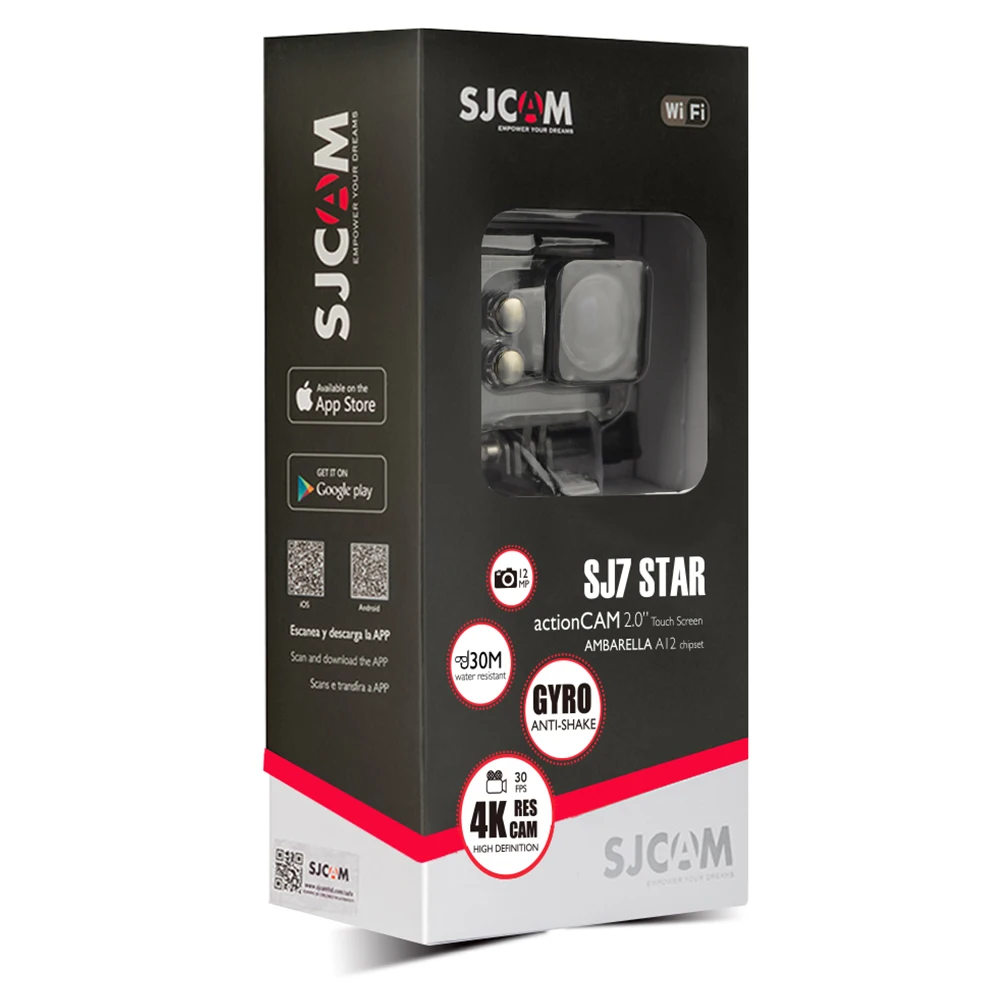 Оригинальный SJCAM SJ7 Star WiFi 4 K 30FPS 2' сенсорный экран дистанционный шлем для экшн