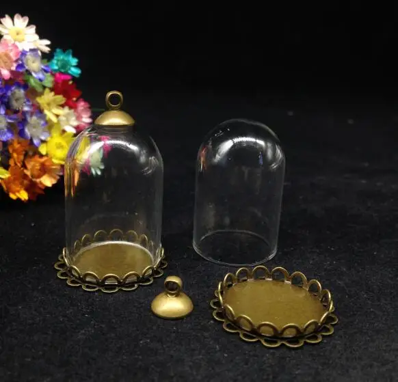 20 компл./лот 30*20 прозрачная фотобумага с двойной кружевной крышкой стеклянная