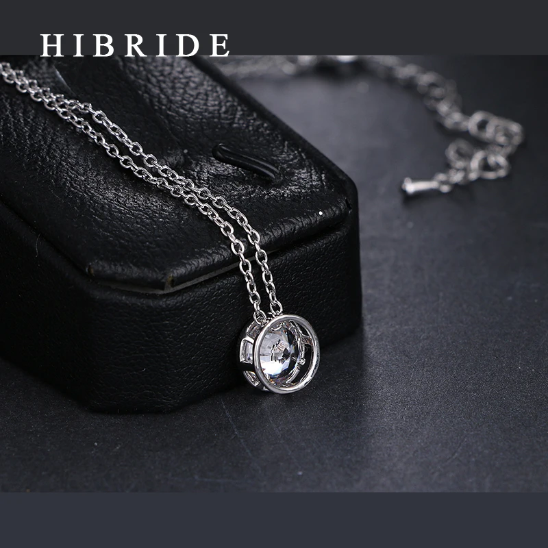 Hiневесты простой маленький круглый 1 карат Кубический циркониевый солитер